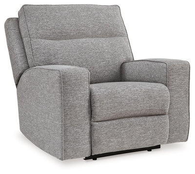 Biscoe - Pewter - Power Recliner /Adj Headrest.