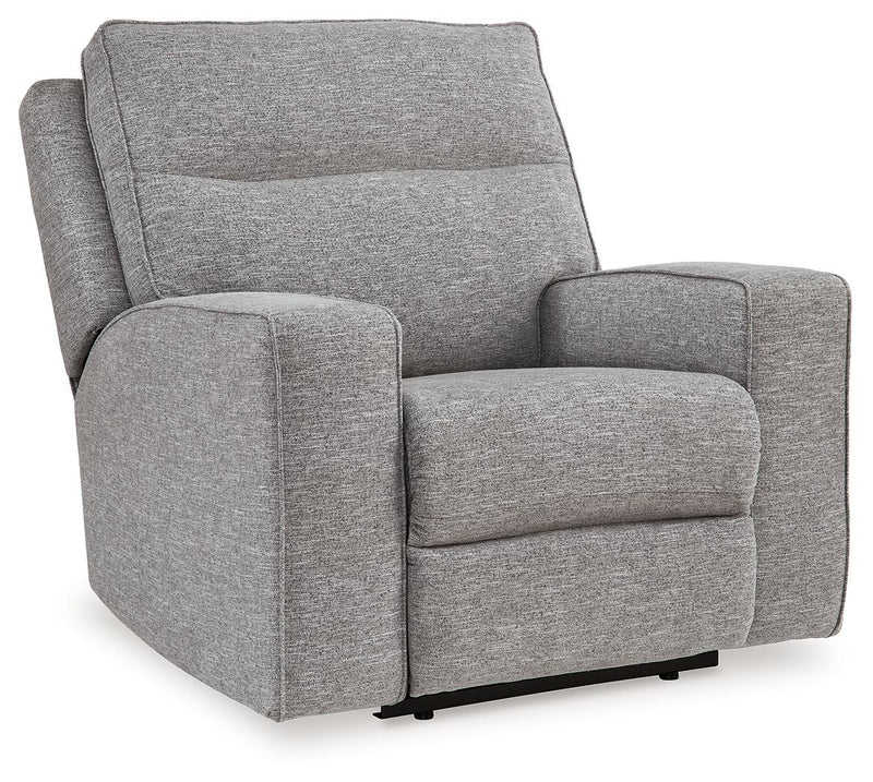 Biscoe - Pewter - Power Recliner /Adj Headrest.