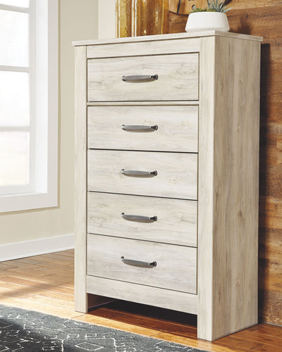 Bellaby - Whitewash - Five Drawer Chest.