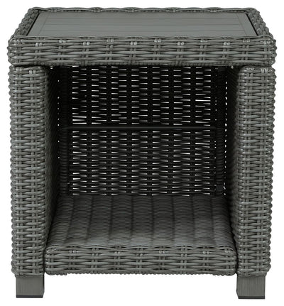 Elite Park - Gray - Square End Table.