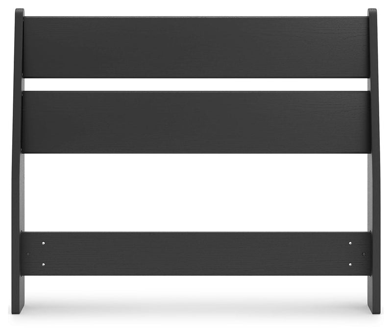 Socalle - Black - Twin Panel Headboard