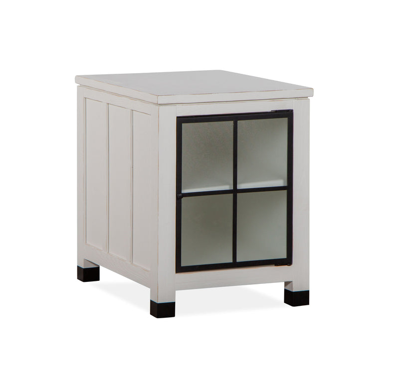 Harper Springs - Chairside End Table - Silo White.