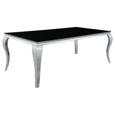 Carone - Rectangular Glass Top Dining Table - Dining Tables - Grand Furniture GA