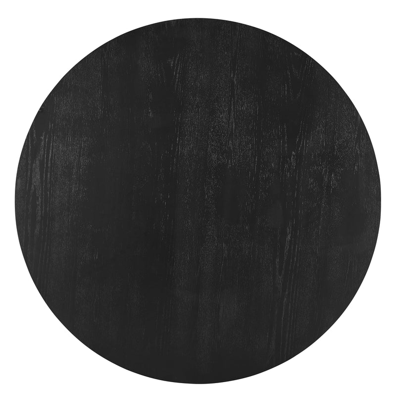 Rupert - Round Table With Lazy Susan - Charcoal