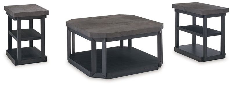 Bonilane - Black / Gray - Occasional Table Set (Set of 3).