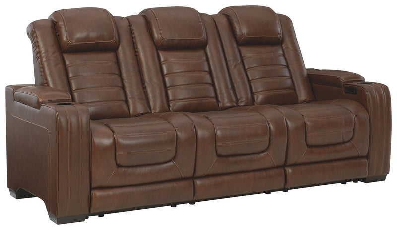 Backtrack - Chocolate - Pwr Rec Sofa With Adj Headrest - Grand Furniture GA