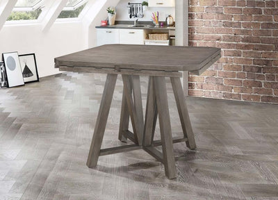 Athens - Round Counter Height Table With Drop Leaf - Barn Grey.