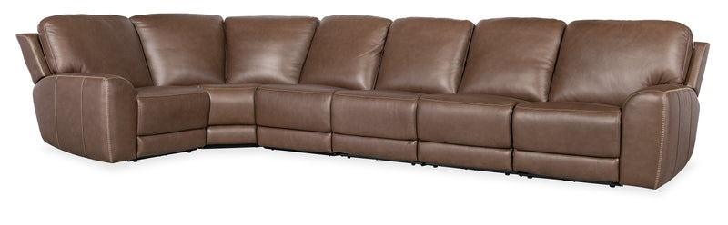 Torres - 6 Piece Sectional - Dark Brown