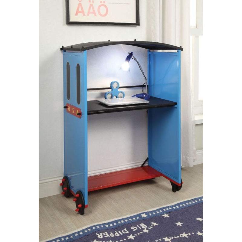 Tobi - Desk - Blue/Red & Black Train - Grand Furniture GA