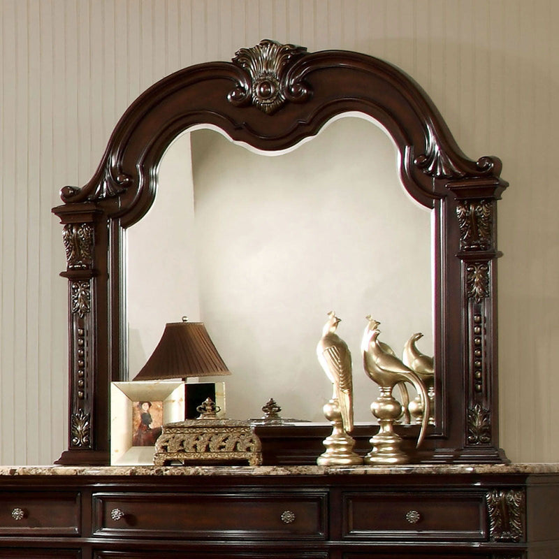 Fromberg - Mirror - Brown Cherry - Grand Furniture GA