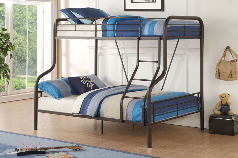 Cairo - Twin Over Full Bunk Bed - Sandy Black - Grand Furniture GA