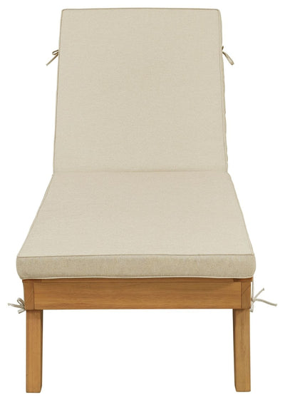 Byron - Light Brown - Chaise Lounge With Cushion.