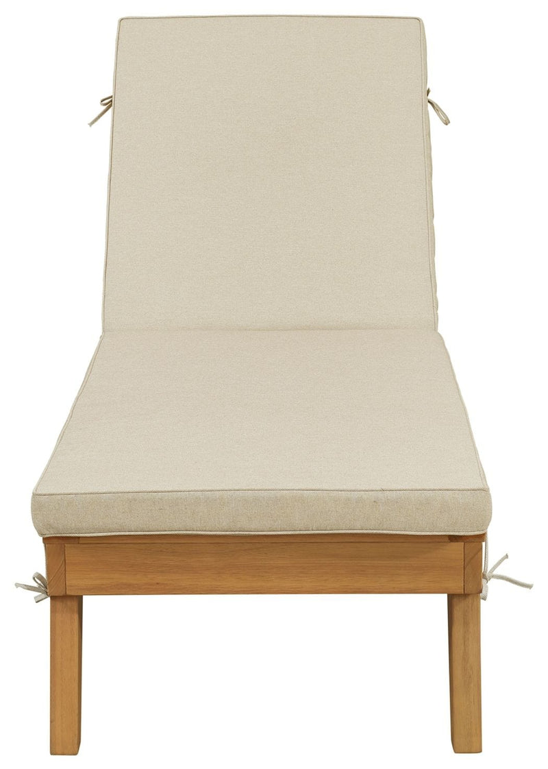 Byron - Light Brown - Chaise Lounge With Cushion.