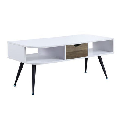 Halima - Accent Table - White & Black Finish - Grand Furniture GA