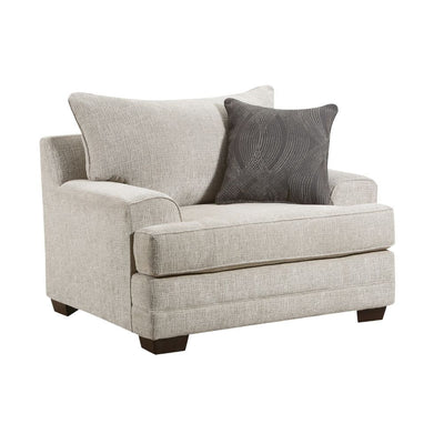 Avedia - Chair - Beige/Gray Chenille - Grand Furniture GA