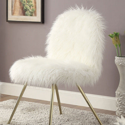 Caoimhe - Accent Chair - White / Gold - Grand Furniture GA