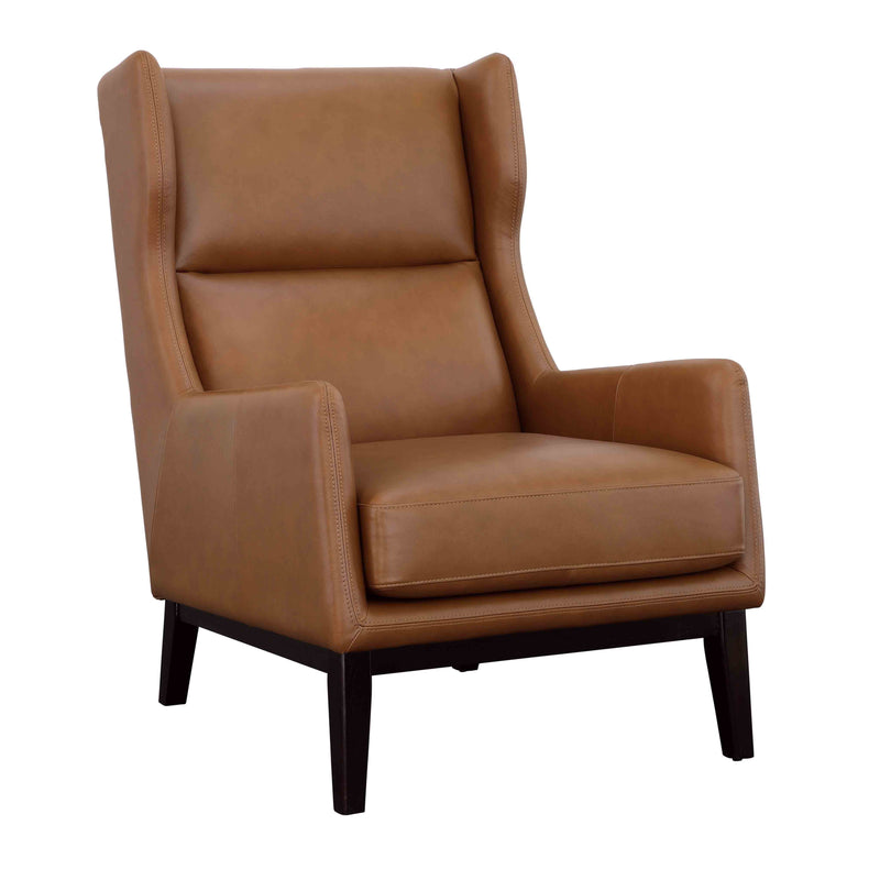 Buckman - Accent Chair - Brown & Glossy Black.