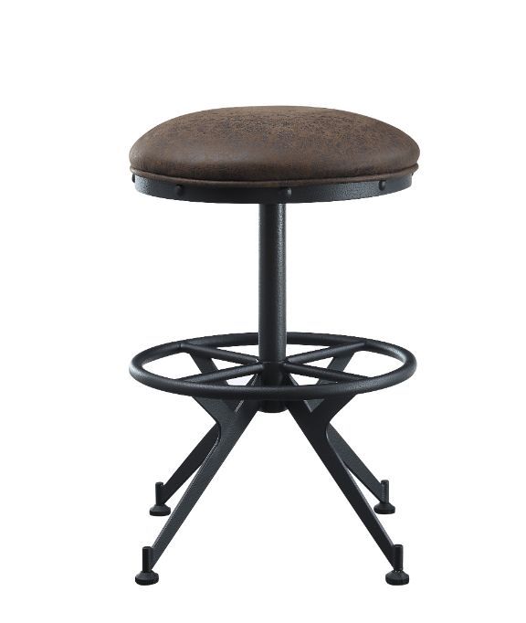 Zangief - Stool (Set of 2) - Salvaged Brown & Black Finish - Grand Furniture GA