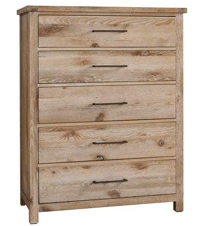 Dovetail - 5-Drawer Chest - Sun Bleached White.