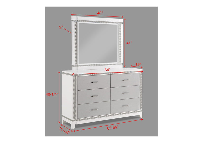 Ariane - Dresser & Mirror - Dressers - Grand Furniture GA