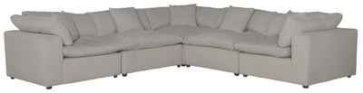 Posh - 5 Piece Modular Sectional With 2 Armless, 3 Corners