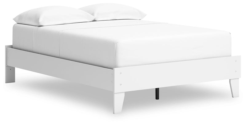 Hallityn - White - Full Platform Bed