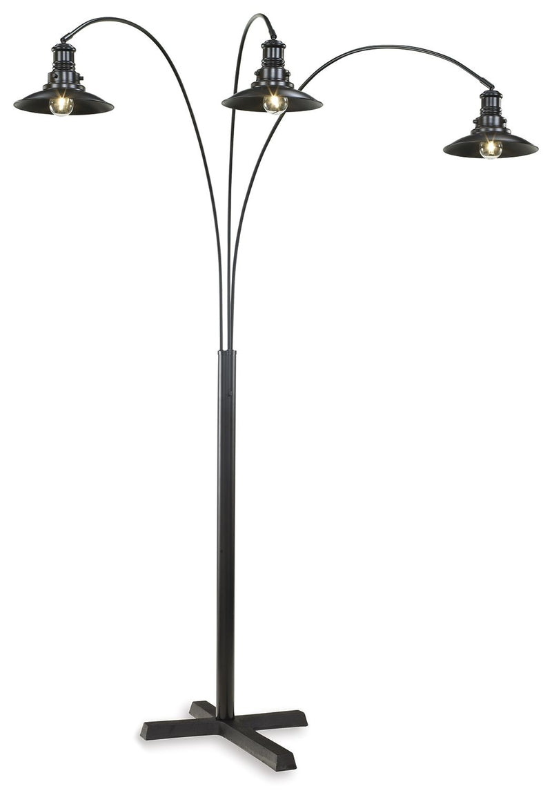 Sheriel - Black - Metal Arc Lamp.