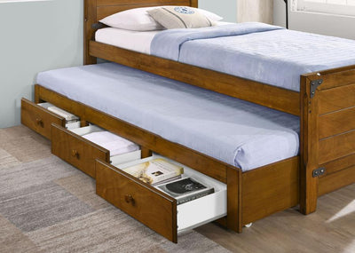 Granger - Twin Captain's Bed With Trundle - Rustic Honey - Grand Furniture GA