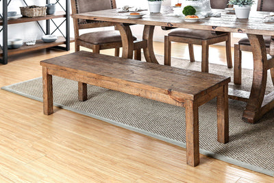 Gianna - Wooden Bench - Rustic Oak - Grand Furniture GA