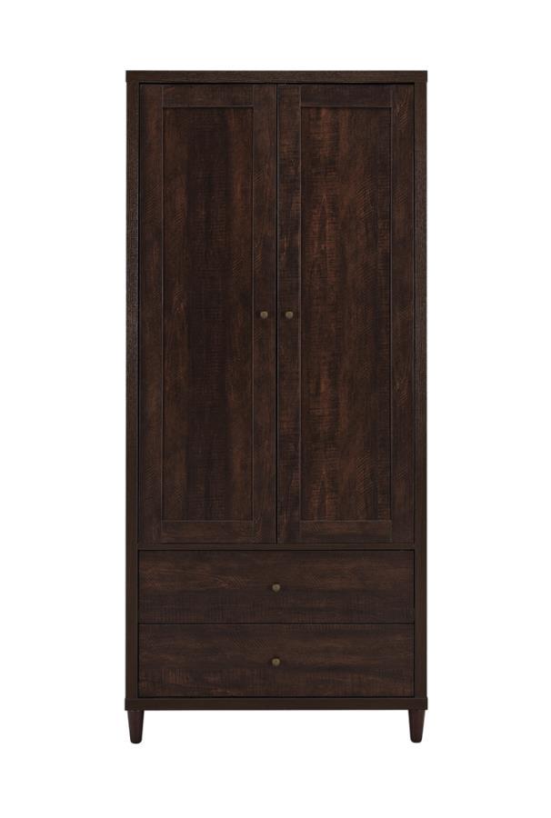 Wadeline - 2-Door Tall Accent Cabinet - Rustic Tobacco.