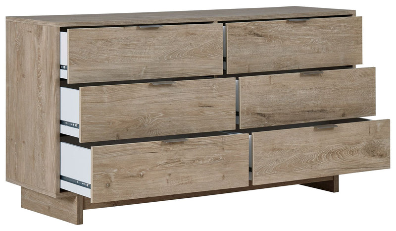 Oliah - Beige - Six Drawer Dresser - 31&