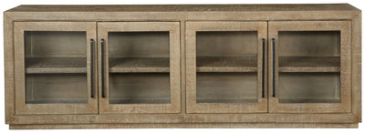 Waltleigh - Distressed Brown - Accent Cabinet.