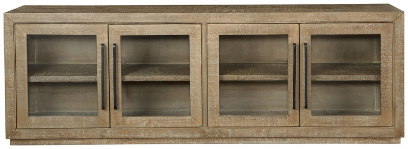 Waltleigh - Distressed Brown - Accent Cabinet.