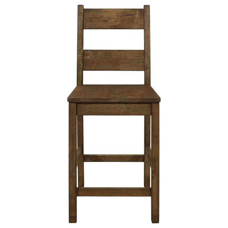 Coleman - Counter Height Stools (Set of 2) - Rustic Golden Brown.