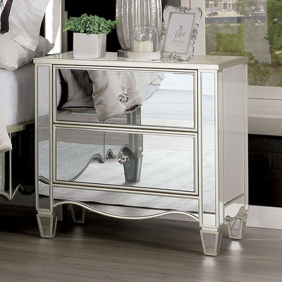 Eliora - Nightstand - Silver - Grand Furniture GA