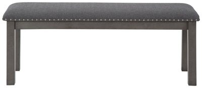 Myshanna - Gray - Upholstered Bench