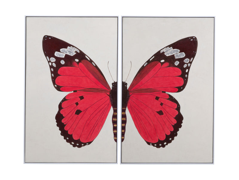 Butterfly - Canvas Art - White
