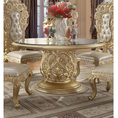 Cabriole - Dining Table - Gold Finish - 30" - Grand Furniture GA