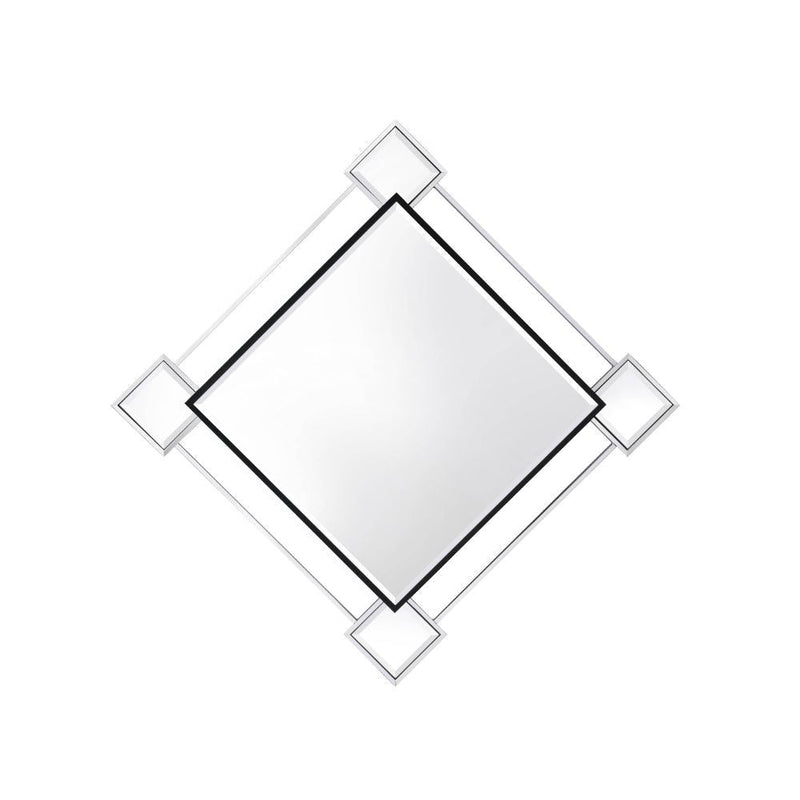 Asbury - Wall Mirror - Mirrored & Chrome - Grand Furniture GA