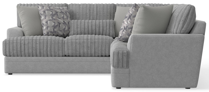 Titan - 2 Piece Sectional With Comfort Coil Seating And 8 Accent Pillows Included - Moonstruck