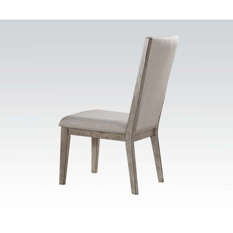 Rocky - Side Chair (Set of 2) - Fabric & Gray Oak - Grand Furniture GA