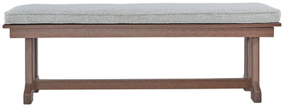 Emmeline - Brown - Bench With Cushion.