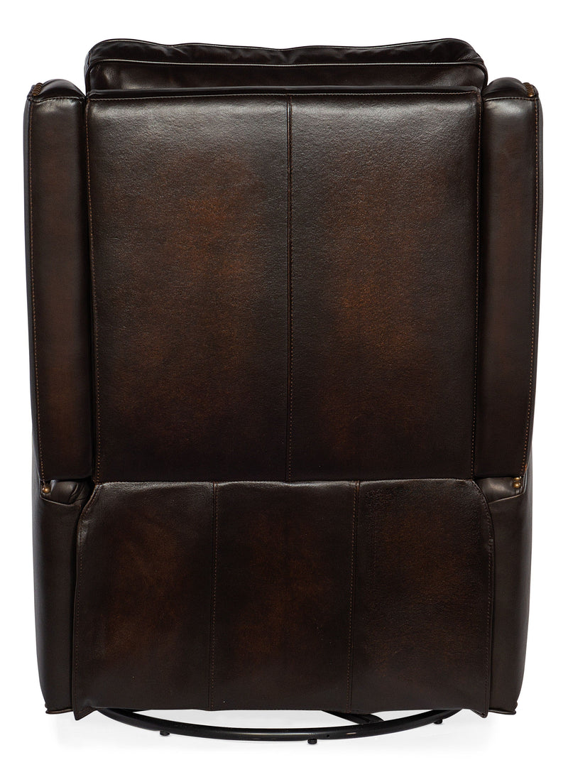 Kerley - Power Swivel Glider Recliner - Dark Brown