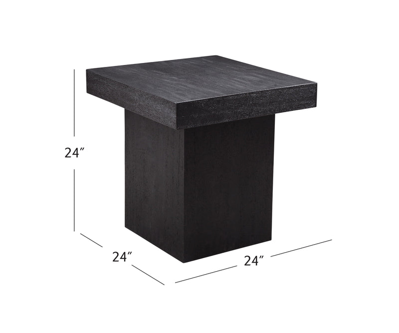 Padula - Large End Table - Black