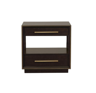 Durango - 2-Drawer Nightstand - Smoked Peppercorn.