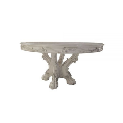 Dresden - Dining Table 60"L - Bone White Finish - Grand Furniture GA