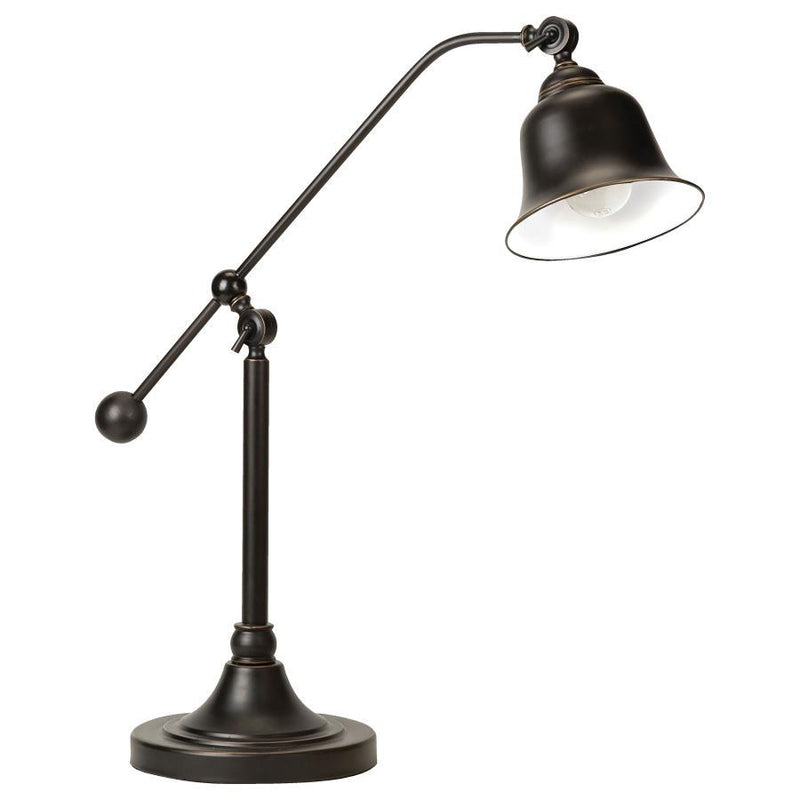 Eduardo - Bell Shade Table Lamp - Dark Bronze - Table Lamps - Grand Furniture GA