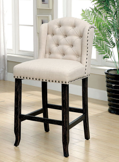 Sania - Bar Height Wingback Chair (Set of 2).