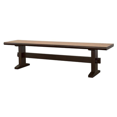 Bexley - Trestle Bench - Natural Honey and Espresso.