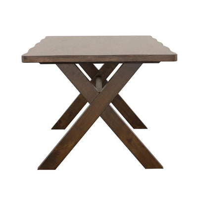 Alston - X-Shaped Dining Table - Knotty Nutmeg - Dining Tables - Grand Furniture GA